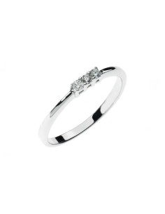 Anello Trilogy Oro Bianco con Diamanti – Acquista Online