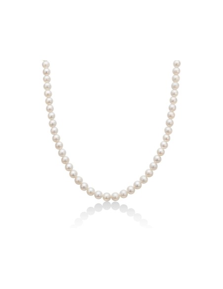 Girocollo di Perle Vere Oriente con Chiusura in Oro Bianco – Gioiello Elegante