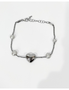 Bracciale Miluna PBR3493 – Argento con Perle e Dettaglio Oro Rosa