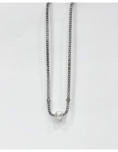 Collana Miluna PCL5797 in Argento con Perla Centrale