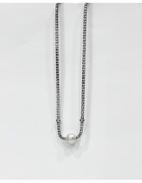 Collana Miluna PCL5797 in Argento con Perla Centrale