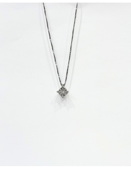 Collana Miluna Oro 18Kt Punto Luce con Diamanti