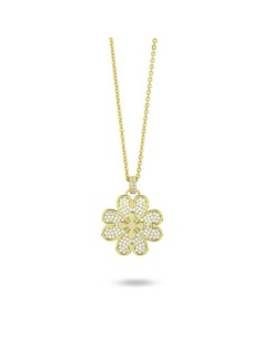Collana Fiore di Zirconi Placcata Oro Giallo – Collezione Nexma