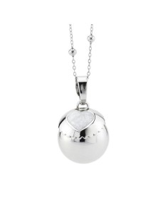 Collana Chiama Angeli con Cuore Smaltato – Coppetta Argentata