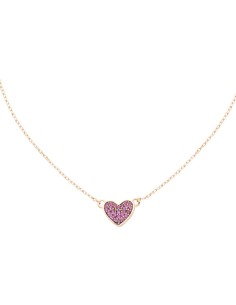 Collana Boccadamo Cuore Zirconi Fucsia Oro Rosa – Acquista Online