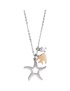 Collana Boccadamo Donna con Stella Marina e Pesciolino Oro Rosa – Gioielleria Usai