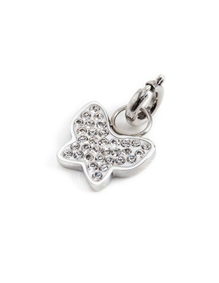Charm Farfalla MARLÙ Acciaio Cristalli – Shop Online