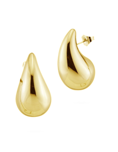 Orecchini a goccia in acciaio oro giallo – Collezione Le Creole | Acquista online