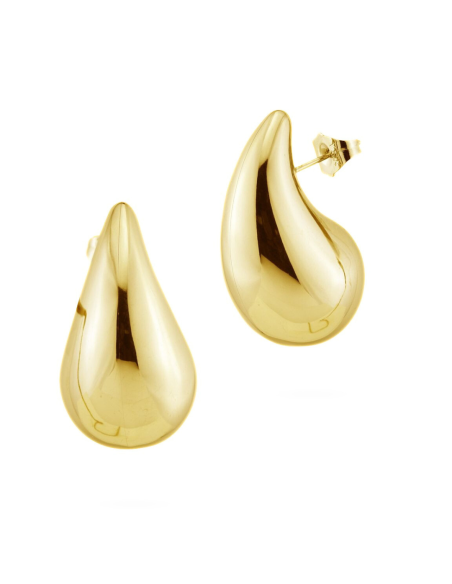 Orecchini a goccia in acciaio oro giallo – Collezione Le Creole | Acquista online