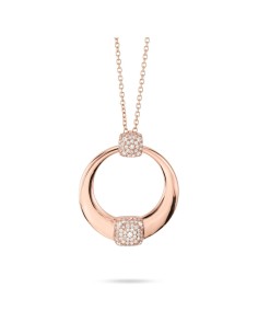 Girocollo Oro Rosa con Pavé Zirconi – Acquista Online