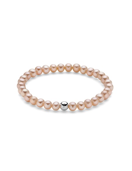 Bracciale Perle Oriente Pesca - Argento 925 - Gioielleria Usai