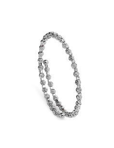 Bracciale con Boules e Cristalli Bianchi – Collezione Luminosa