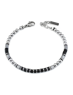 Bracciale Uomo Boccadamo Agata Nera ed Ematite – Collezione Man