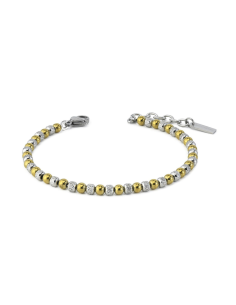Bracciale Uomo Boule Oro e Diamanti – Acciaio Rodiato