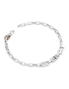 Bracciale Uomo Boccadamo in Argento con Oro Rosa – Collezione Man