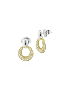 Orecchini Donna Boccadamo con pavé zirconi placcati oro giallo | Eleganza e luce.