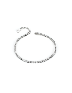 Bracciale Tennis Donna in Argento con Zirconi Bianchi | Eleganza Classica