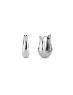 Orecchini Donna collezione Le Creole in acciaio rodiato | Gioielleria Usai