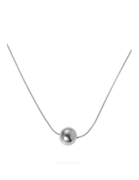 Collana boule centrale acciaio – Eleganza raffinata | Gioielleria Usai