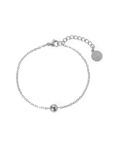 Bracciale donna con boule in acciaio placcato oro o rodiato | Collezione SBARAZZINA