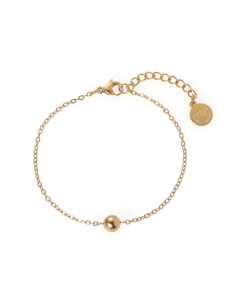 Bracciale donna con boule in acciaio placcato oro o rodiato | Collezione SBARAZZINA 2