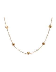 Collana Donna con Cinque Boules in acciaio | Collezione Sbarazzina.