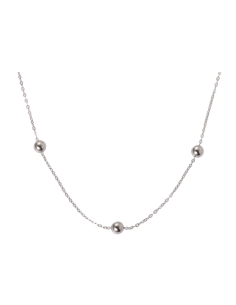 Collana Donna Tre Boules in acciaio | Collezione Sbarazzina