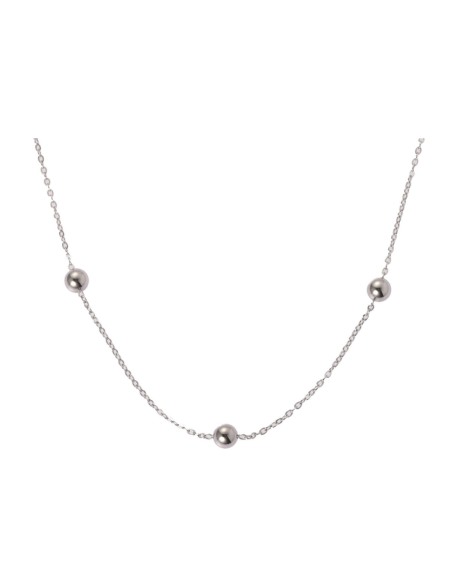 Collana Donna Tre Boules in acciaio | Collezione Sbarazzina