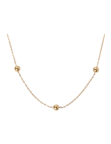 Collana Donna Tre Boules in acciaio | Collezione Sbarazzina