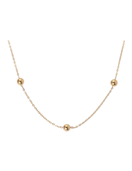 Collana Donna Tre Boules in acciaio | Collezione Sbarazzina