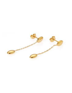 Orecchini Donna Duo Chicchi di Riso Pendenti in Acciaio – Collezione Sbarazzina