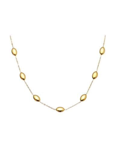 Collana Donna con Chicco di Riso 7 Elementi in Acciaio | Collezione Sbarazzina