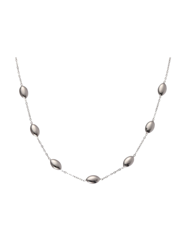 Collana Donna con Chicco di Riso 7 Elementi in Acciaio | Collezione Sbarazzina