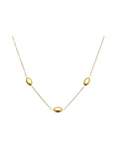 Collana Donna con elementi a Chicco di Riso Tre Elementi in Acciaio | Collezione Sbarazzina