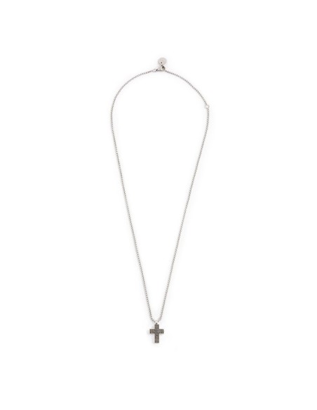 Collana Marlù con Croce e Cristalli Neri – Acquista Online
