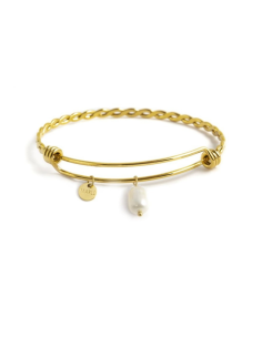 Bracciale Bangle Torchon con Perla 2BR0087G – Collezione Icons