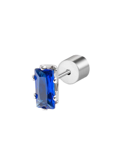 Mono Orecchino Marlù a Lobo con Zircone Baguette – Collezione Sparkles