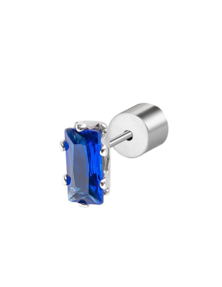 Mono Orecchino Marlù a Lobo con Zircone Baguette – Collezione Sparkles