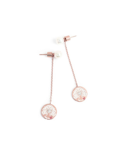 Orecchini Marlù Albero della Vita Pendente in Acciaio – Collezione Nel Mio Cuore