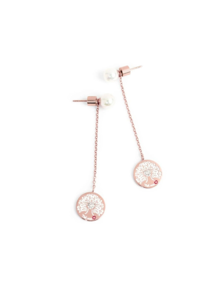 Orecchini Marlù Albero della Vita Pendente in Acciaio – Collezione Nel Mio Cuore