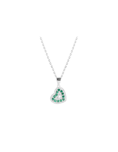 Collana Cuore Bianco e Verde in Argento 925 – Acquista online