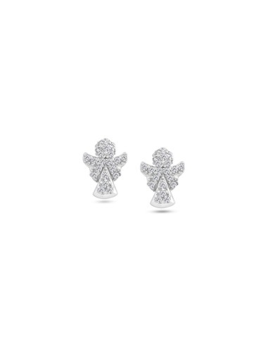 Orecchini Angelo Ambrosia Oro Bianco 750‰ e Zirconi – AOZ371