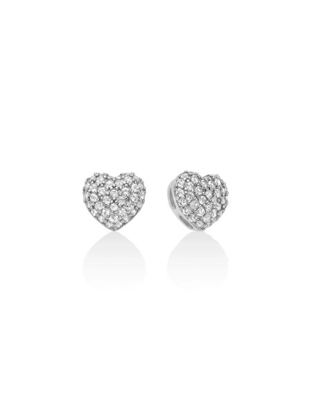 Orecchini Cuore Argento 925 e Topazi Bianchi 0,99 ct – ERD3110