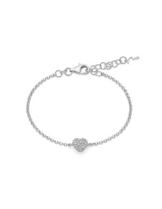 Bracciale Cuore Piccolo Argento 925 e Topazi 0,33 ct  Miluna – BRD1092