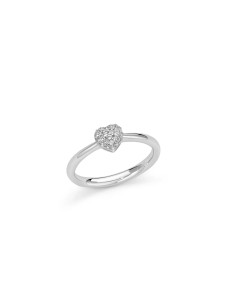 Anello Cuore Piccolo Argento 925 e Topazi 0,26 ct – LID4006