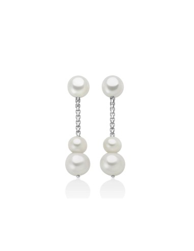 Orecchini Pendenti Argento 925 con Perle Vere Oriente – PER2768
