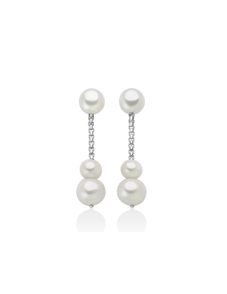 Orecchini Pendenti Argento 925 con Perle Vere Oriente – PER2768