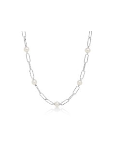 Collana Argento 925 con 5 Perle Vere Oriente – PCL6066