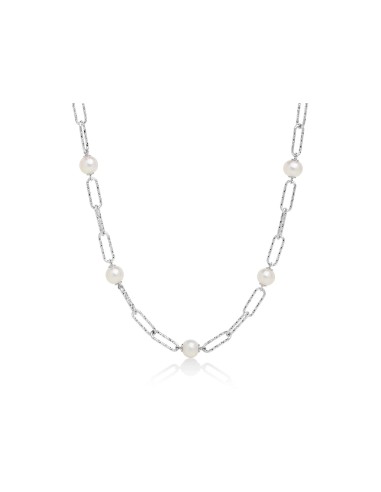 Collana Argento 925 con 5 Perle Vere Oriente – PCL6066