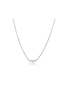Collana Argento 925 con Tre Perle Vere Oriente – PCL6628